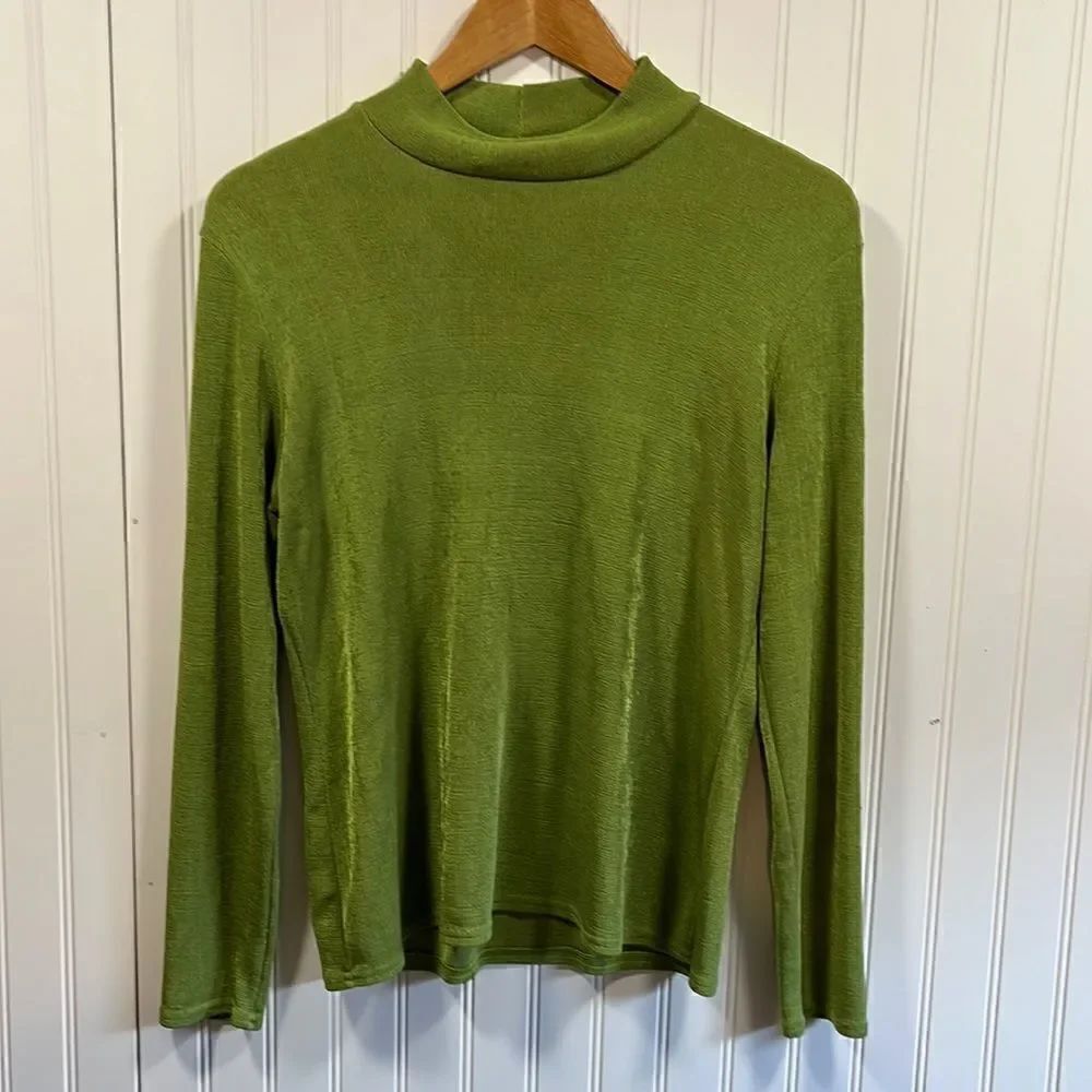 Vintage Kathie Lee high neck long sleeve blouse